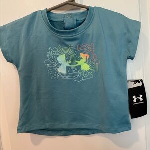 Under Armour Blue Short Sleeve Tee with Graphic Design